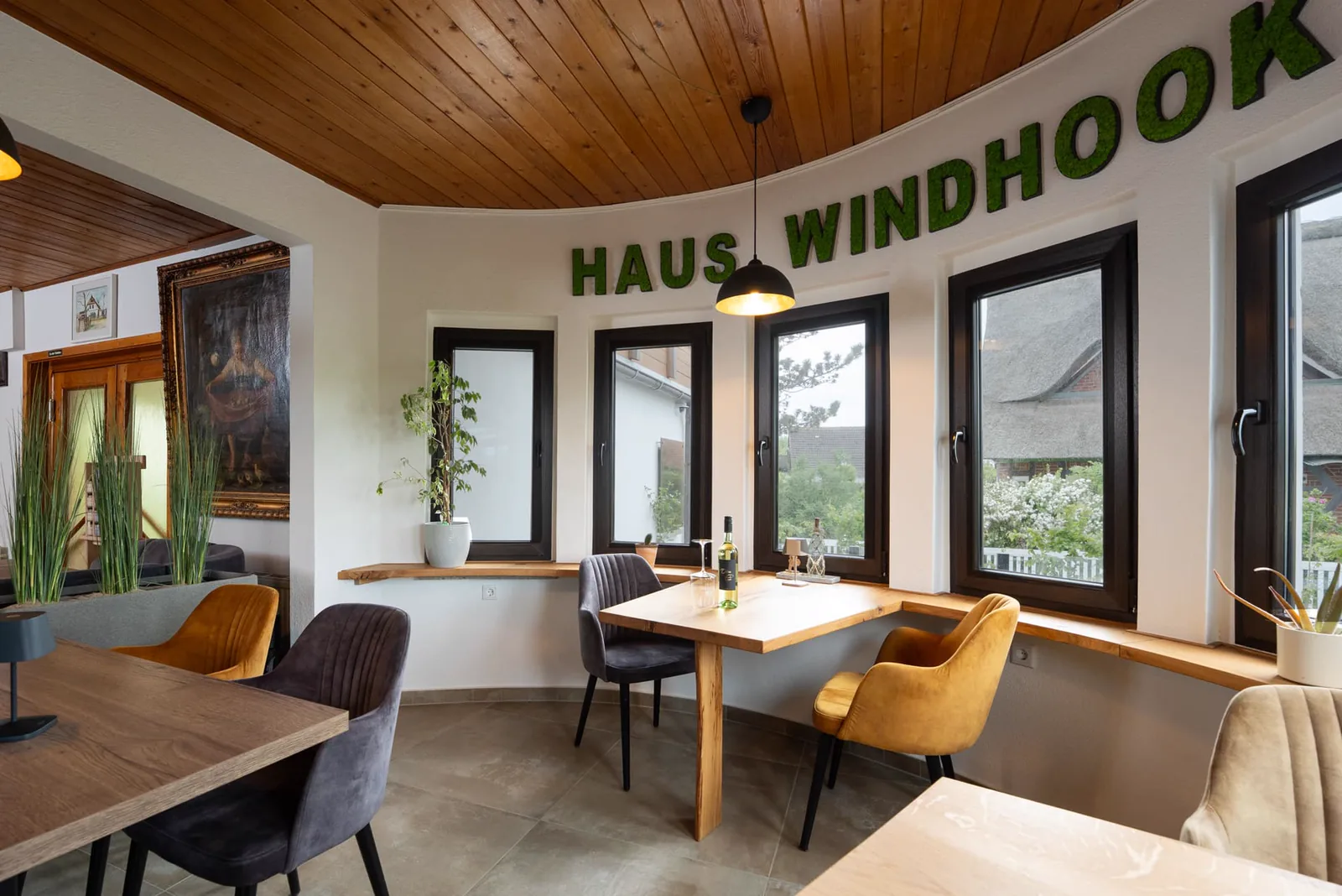 Gastraum im Restaurant Haus Windhook